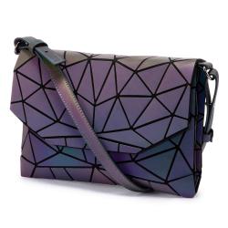 LOVEVOOK 2023 stylish crossbody bags fashion Geometric luminous PU leather shoulder purse women ladies messenger bags