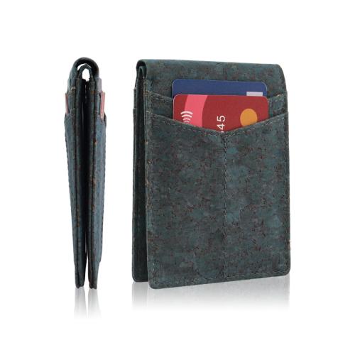 Manufacturer wholesale cork leather wallet rfid blocking men bifold wallet cork leather wallet