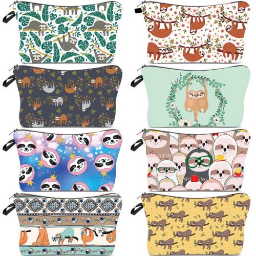 Gelory Popular Hot Selling Multi Pattern Polyester Travel Waterproof Toiletry Bag Women Cosmetic Bag