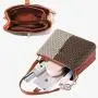 Susen Chrisbella Africa new design cross body bag contrast color PU leather bucket shoulder bag custom women's shoulder bags