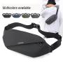 Gelory Custom Logo Men's Running Mobile Waist Bag Multi functional Large Capacity Chest Bag Casual One Shoulder Crossbody Bag