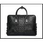Sacoche Homme Real Crocodile Skin Leather Designer Classic Durable Laptop Business Briefcase Mens Side Messenger Shoulder Bags