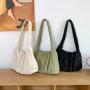 New product Fashion pleat design shoulder bags for women luxury handbags for women large capacity soft Nylon bag