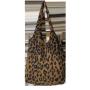 2024 Women's Chic Shopping Handbag New Corduroy Leopard Print Canvas Shoulder Bag with Cartoon Pattern