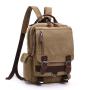 Hot Sale Casual Large Capacity canvas fabric backpack men shoulder back bag outdoor travel sling backpack for wholesale