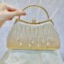 New design ladies dress bag satin wedding bags women's bag custom evening clutch handbag rhinestone tassels handbags