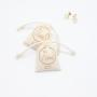 Customized Christmas Gift Pouch Mini Organic Cotton Muslin Drawstring Bags For Jewellery
