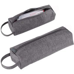 Gelory Custom Logo Oval Design Oxford Pen Bag School Student Portable Multifunctional Pencil Case Pouch