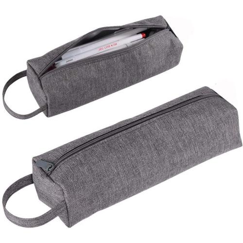 Gelory Custom Logo Oval Design Oxford Pen Bag School Student Portable Multifunctional Pencil Case Pouch