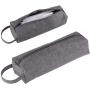 Gelory Custom Logo Oval Design Oxford Pen Bag School Student Portable Multifunctional Pencil Case Pouch