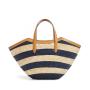 Summer Large Straw Rafia Women Tote Bags Summer Vacation Beach Bags Woven With Vegan Leather Custom Logo Fashion Womens Handbags