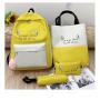 KBW529 Hot Selling New Women Shoulder Bag Fashion Trend Four Sets of Canvas Cat Print Backpack Student Schoolbag