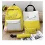 KBW529 Hot Selling New Women Shoulder Bag Fashion Trend Four Sets of Canvas Cat Print Backpack Student Schoolbag