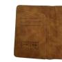 Custom Logo RFID Airplane Passport Holder Ticket Protector Portable Multi-function Travel Abroad Multi-card Slot PU Leather