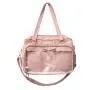 Wholesale PU Leather Girls Tote Bag Fashion Customized Ita Bags Clear PVC Window Pins Display Shoulder Bags for Women