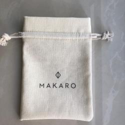 Custom Logo Recyclable Cotton Jewellery Drawstring Pouch Jewellery Packaging Bag Cotton Drawstring Bag