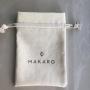 Custom Logo Recyclable Cotton Jewellery Drawstring Pouch Jewellery Packaging Bag Cotton Drawstring Bag