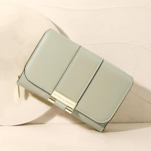 Womens Wallet Cute Elegant Long Slim Card Holder Case Minimalist Coin Purse Zip Clutch Wallets for Girls Ladies