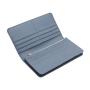 Factory wholesale genuine pebble leather women long wallet purse rfid blocking slim card holder travel organizers