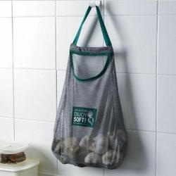Gelory Polyester Mesh Hanging Bag Reusable Grocery Eco Shopping Tote Kitchen Fruits Vegetables Storage Bags