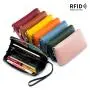 Wholesale women long wallets genuine leather women clutch bag leather long wallet purse for ladies