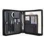 A4 Size PU Vegan Leather Document Zipper Padfolio Folder Office Resume Folder