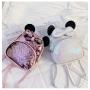 custom Lovely bow girl's Mini sequin backpack cute shining sequin leather backpack for kids