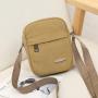 Retro men's canvas single shoulder crossbody bag, simple and trendy men's canvas bag