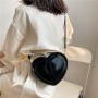 Fashion small Heart bag women's handbag 2023 Autumn cute street trendy love Korean shoulder messenger bags
