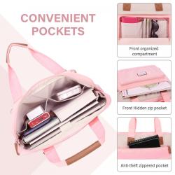 LOVEVOOK Carry on Lightweight Laptop Case Cute small Laptop Briefcase for Work College Travel Laptop Bag for Women Ladies