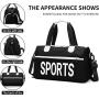 Waterproof Oxford Pink Sports Gym Tote Bags With Pocket And Shoes Compartment Lightweight Single Shoulder Travel Bag
