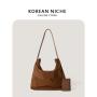 Popular Nylon Material Soft Zipper Handbag  Inner Polyester Women's Shoulder Bags