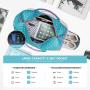 Fashion Gradient Travel Duffle Bag Unisex Carry On Luggage Bag with Shoe Compartment and Toiletry Pouch Weekender Overnight Bag
