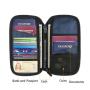 ZF223 Document Bag RFID Travel Passport Jacket Wallet Long Anti-theft Swipe Card Bag Oxford Waterproof Handheld Bag