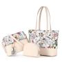 LOVEVOOK wholesale Boutiques luxury high quality PU material 3 pieces handbag sets shoulder bag wallet ladies women handbags
