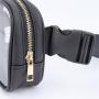Keymay 5 Colors Women Fashion Custom Fanny pack Chest Bag Leather Clear Square Belt Bag Pvc Waterproof Waist Bag