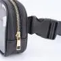 Keymay 5 Colors Women Fashion Custom Fanny pack Chest Bag Leather Clear Square Belt Bag Pvc Waterproof Waist Bag