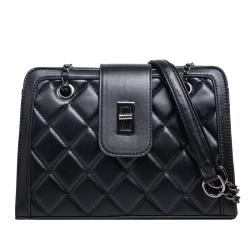 KBW277  Hot Sale PU Professional Black Leather Chain Women Shoulder Crossbody Bags Luxury Handbag For Ladies Famous Brands