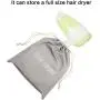 Gelory Factory OEM Custom Logo Eco Cotton Travel Hair Dryer Drawstring Bag Container Hairdryer Bag