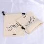 Custom Muslin Cotton Pouch Promotional Small Natural Calico Cloth Drawstring Gift Jewelry Dust Bag