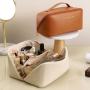Organ pillow makeup bag large capacity travel cosmetic organizer portable handbag PU waterproof wash bag
