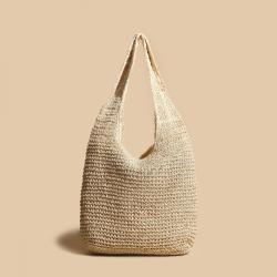Hot selling fashion straw woven large capacity beach leisure women's bag sac main femm sac