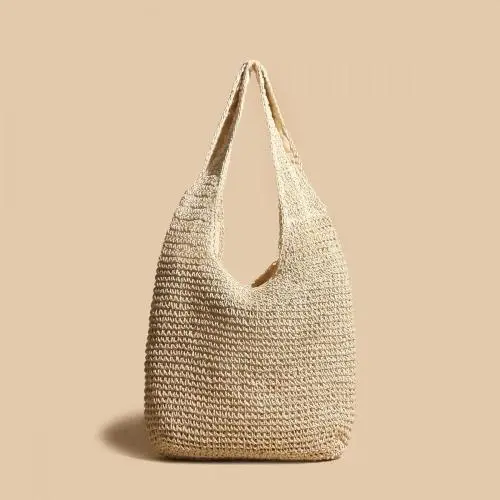 Hot selling fashion straw woven large capacity beach leisure women's bag sac main femm sac