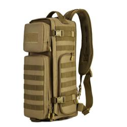 Large Tactical Outdoor Backpack with Zipper Closure Multi-Purpose Mountaineering Chest Bag for Airborne and Transformers Fans