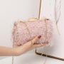 Dacron Texture Hand-made Feather Cover Sense of Design Women Evening bags Clutch Bag Hard Case