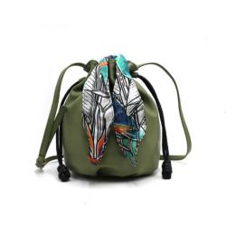 Wholesale Hot Sell Classic PU Leather Drawstring Bucket Straddling Women's Bags Fashion Ladies Bucket Bags