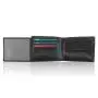 Custom size men leather wallet rfid blocking mens leather card wallet with coin purse