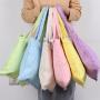 New Designer Colorful Eco Friendly Women Grocery Reusable Cotton Shopping Bag Custom Tassel Zipper Tote Bag Canvas Shop Bag