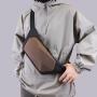 ZF088 Men Single Shoulder Diagonal Cross Bag Travel Fashion Simple Leisure Chest Bag Hard Shell Waterproof Waist Bag