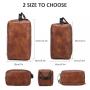 Lovevook 2022 Wash Bag with Wet Dry Compartment PU Vegan Leather Men's Cosmetic Bag Multifunction Large Men Travel Toiletry Bag